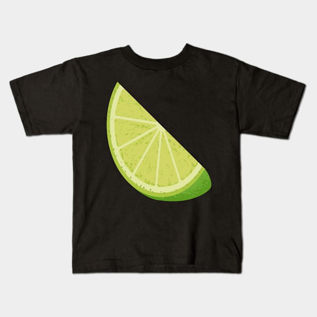 Lime Slice Kids T-Shirt by sifis